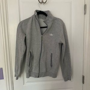 Gray Adidias Zipup